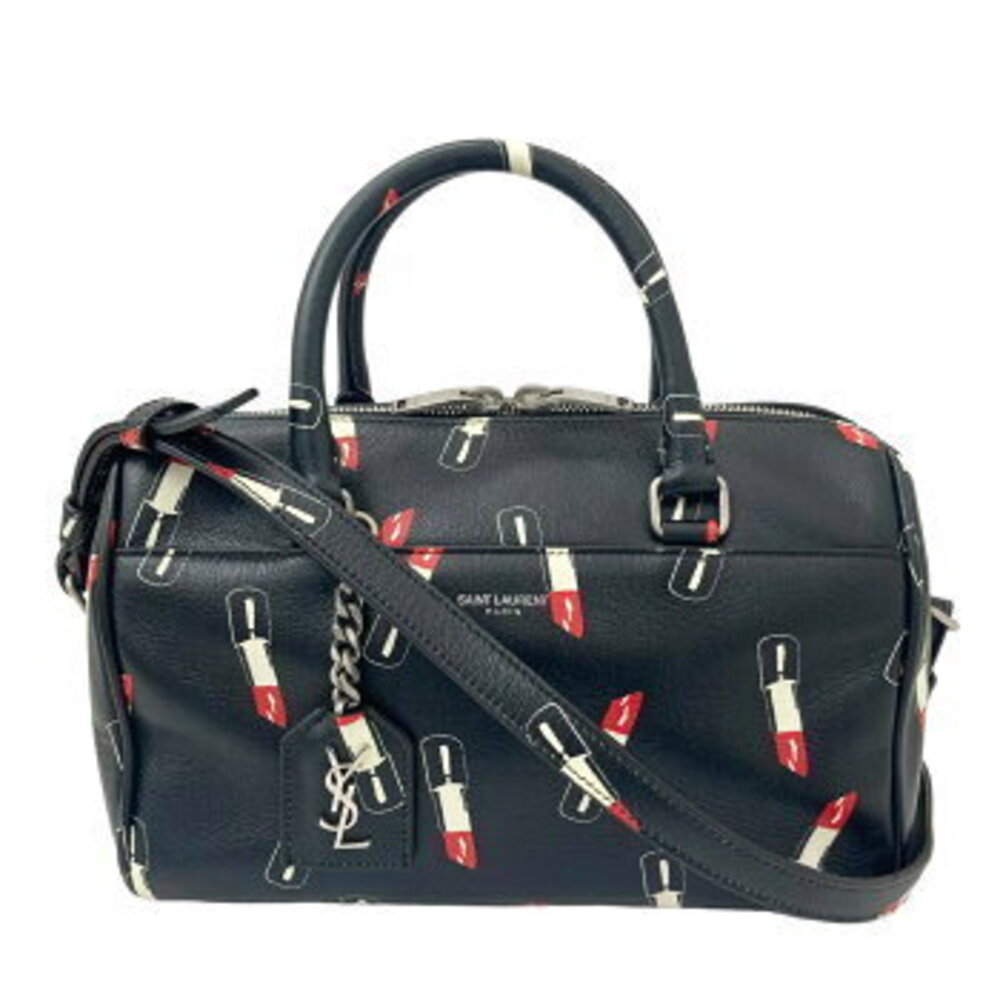 SAINT LAURENT Duffle Shoulder Bag Handbag Lipstick